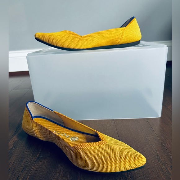 Rothy's The Point Flats Retired Marigold/Sunshine Yellow - Picture 3 of 13
